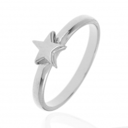 Anillo Plata Lisa Anillo Plata - Estrella 6mm