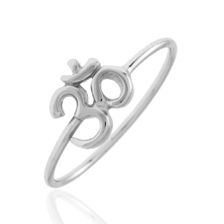 Bagues Argent Lisse Bague Argent - Om