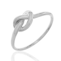 Ringe Glattes Silber Ring Silber - Knoten