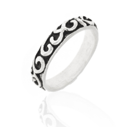 Bagues Argent Lisse Bague Argent - 4 mm