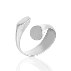 Bagues Argent Lisse Bague Argent - Cachet