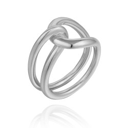 Bagues Argent Lisse Bague Argent - Boucle