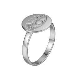 Ringe Glattes Silber Ring Silber - Auge