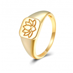 Bagues Argent Lisse Bague Argent - Lotus