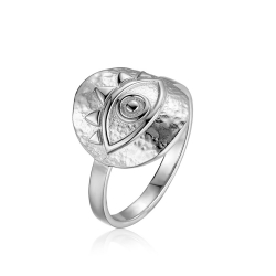 Anillo Plata Lisa Anillo Plata - Ojo