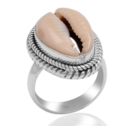 Anillo Plata Lisa Anillo Concha - 22*17mm