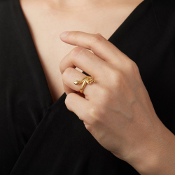 Bagues Argent Lisse Bague Argent - Serpent