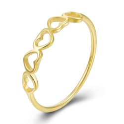 Steel Rings 5 Heart Ring