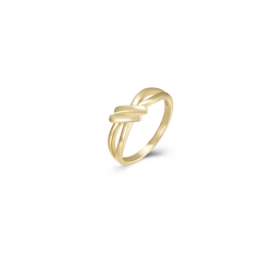 Silver Rings Knot Ring - Gold Plated