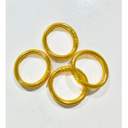 New Arrivals Buddhist rush Ring - 3 mm - Gold color