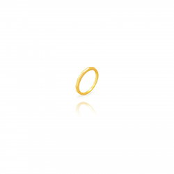 Silver Rings Silver Screw Ring - Gold Plated and Rhodium Silver