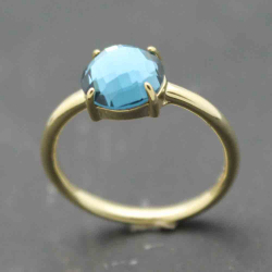 Ringe Silber Minerale Ring Mineral - 8 mm