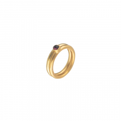 Ringe Silber Minerale Ring Mineral - 4 mm