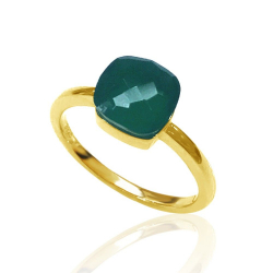 Ringe Silber Minerale Ring Mineral - Rhodiniertes Silber - 16 - Rubi