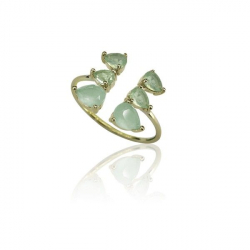 Anillo Plata Mineral Anillo Mineral  - Plata Rodiada - 16 - Rubi