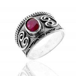 Silver Stone Rings Mineral Ring - 16 - Turquoise - Silver Silver Stone Rings Mineral Ring - 16 - Turquoise - Silver