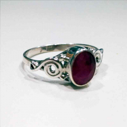 Silver Stone Rings Mineral Ring - 5*7mm