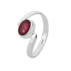 Silver Stone Rings Mineral Ring - 7*4mm