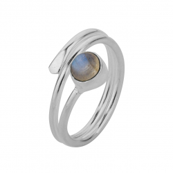 Silver Stone Rings Mineral Ring - 4mm