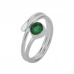 Silver Stone Rings Mineral Ring - 4mm