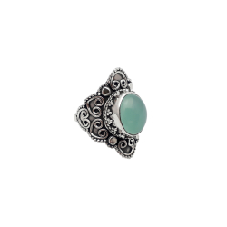 Silver Stone Rings Mineral Ring - Oval - 9*11mm