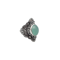 Bagues Argent Minéral Bague Minéral - Ovale - 9x11 mm