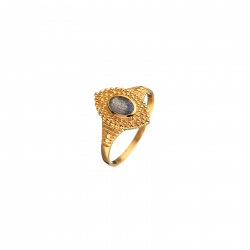 Silver Stone Rings Marquise Stone Ring - Oval 4*6mm - Gold Plated