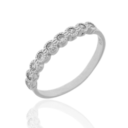 Silver Zircon Rings Zirconia Ring - 9 Zirconia