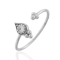 Silver Zircon Rings Zirconia Ring - Ball