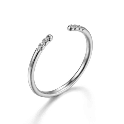 Silver Zircon Rings Zirconia Ring