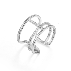 Ringe Silber Zirkonia Ring Zirkonia