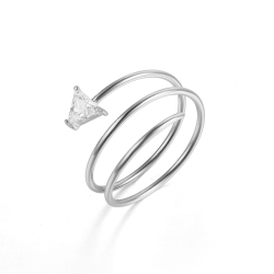 Ringe Silber Zirkonia Ring Zirkonia