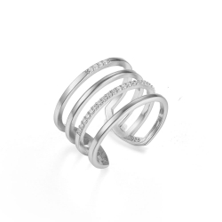 Ringe Silber Zirkonia Ring Zirkonia