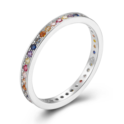 Ringe Silber Zirkonia Ring Zirkonia - Multi