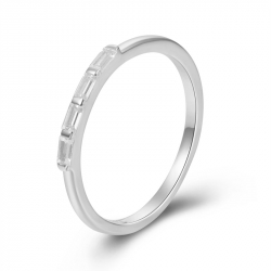 Silver Zircon Rings White Zirconia Ring