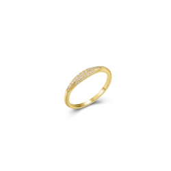 Anillo Plata Circonita Anillo Plata -  Circonita  - Bañado Oro  y Plata Rodiada