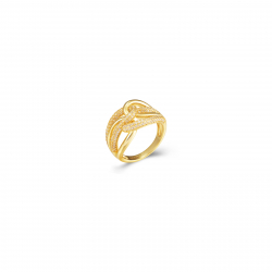 Anillo Plata Circonita Anillo Circonita - 13 mm- Bañado Oro