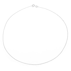 Chaînes Argent Lisse Chaîne Boule - 40 cm - 5 unités