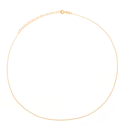 Chaînes Argent Lisse Collier Forçat - 36+6 cm - 5 unités