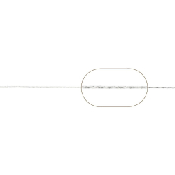 Ofertas Cadena Cardano 0,50 1 Metro Bañado Oro y Plata Rodiada