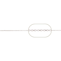 Cadena Por Metros Cadena Forzatina 0,25mm - 1 Metro - Bañado Oro, Plata, Plata Rodiada