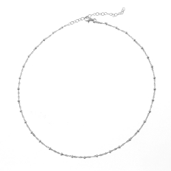 Silver Chains Singapore + Balls Chain - 42cm - 3u