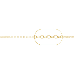 Cadena Por Metros Cadena Forzatina 1,5 1 Metro Gold Plated, Plata, Plata Rodiada y Rose Gold Plated
