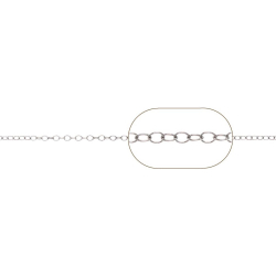 Cadena Por Metros Cadena Forzatina 1,5 1 Metro Gold Plated, Plata, Plata Rodiada y Rose Gold Plated