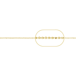 Cadena Por Metros Cadena Bolitas 1,2 mm 1 Metro Corte Diamantada Bañado Oro, Bañado Rosa y Plata