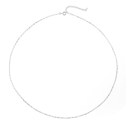 Silver Chains Silver Box Chain - 55+5cm - Gold Plated and Rhodium Silver