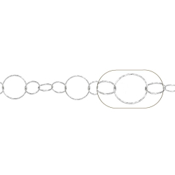 Ketten Meterware Kette Glieder - 9 und 6 mm - 1 m