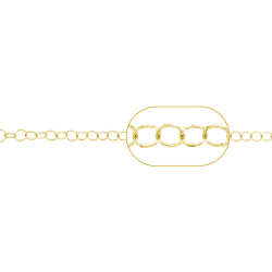 Chains by the Meter Rolo Chain - 0.5mm - 1mt