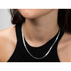 Chaînes Argent Lisse Chaîne Plaque - 4,2 mm - 40+8 cm