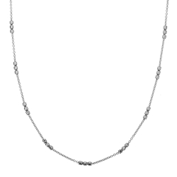 Silver Chains Cube Chain - 80cm